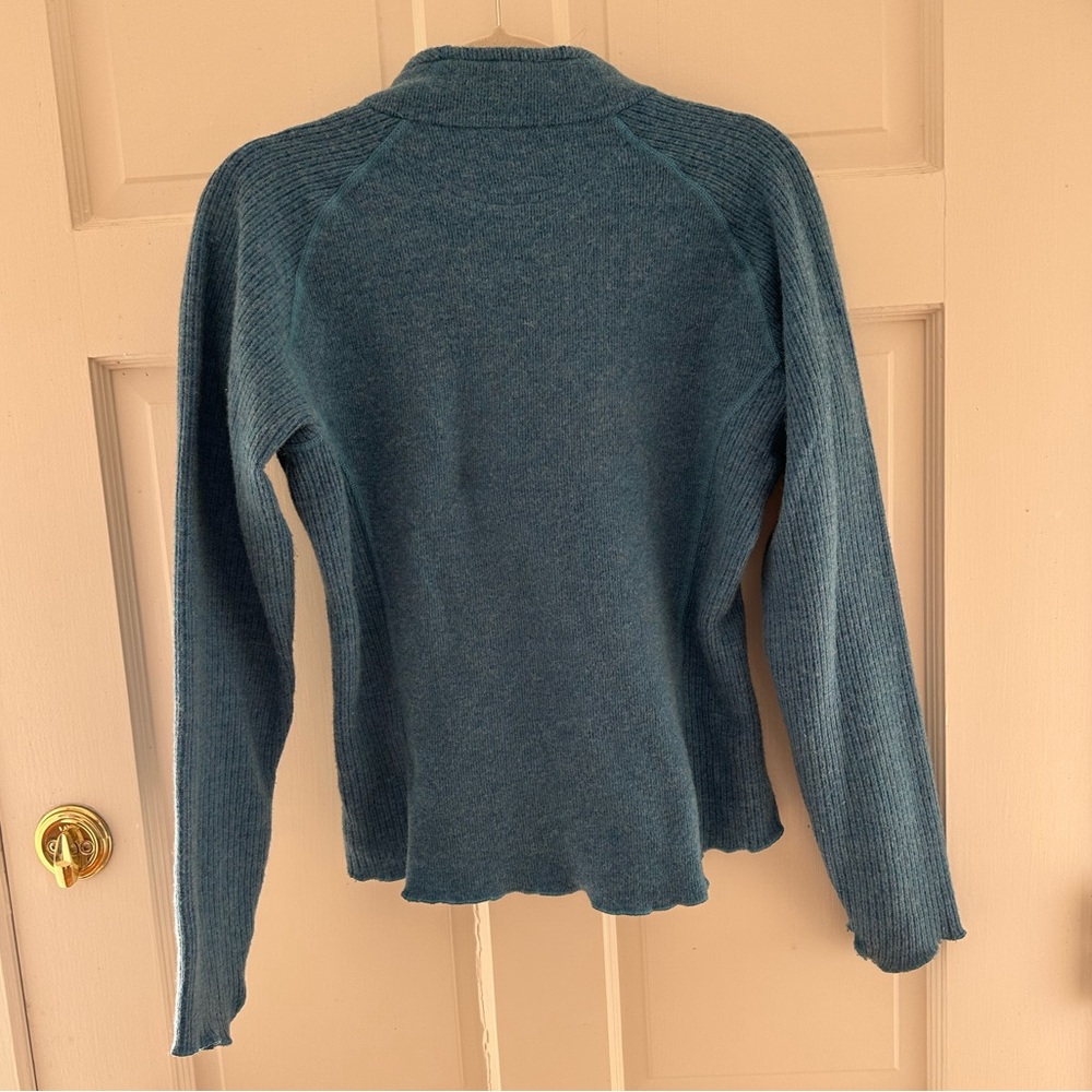 Mountain Hardwear Blue Wool Mid-Layer - image 5